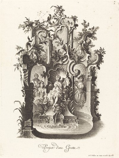 Plan for a Grotto by Johann Esaias Nilson