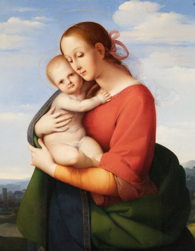 Madonna with Child by Johann Evangelist Scheffer von Leonhardshoff