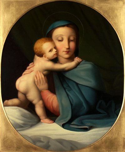 Madonna with Child by Johann Evangelist Scheffer von Leonhardshoff