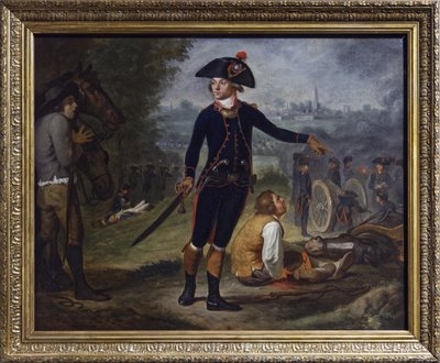 Artillery officer in the siege of a city, c.1795 by Johann Friedrich (after) Dryander