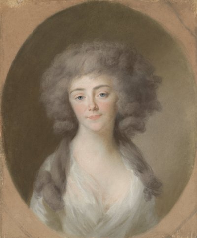 Louisa Isabella Alexandrina Augusta von Kirchberg (1772-1827), Wife of Frederick William, Prince of Nassau-Weilburg, and Sister-in-Law of Augusta Maria Carolina of Nassau-Weilburg by Johann Friedrich August Tischbein