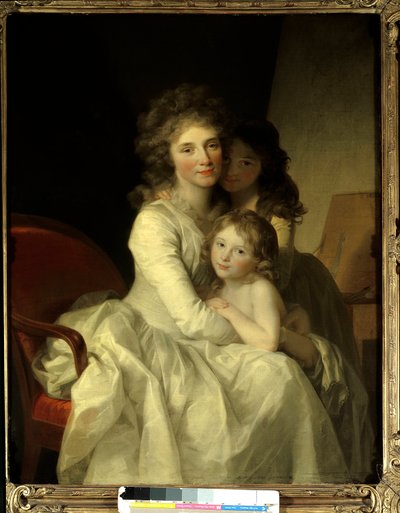 Sophie Muller and her two daughters by Johann Friedrich August Tischbein
