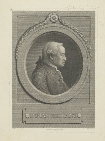 Portrait of Immanuel Kant, 1791 by Johann Friedrich Bause
