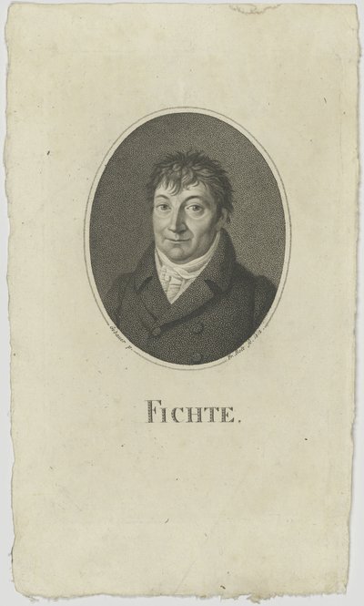 Portrait of Johann Gottlieb Fichte by Johann Friedrich Bolt