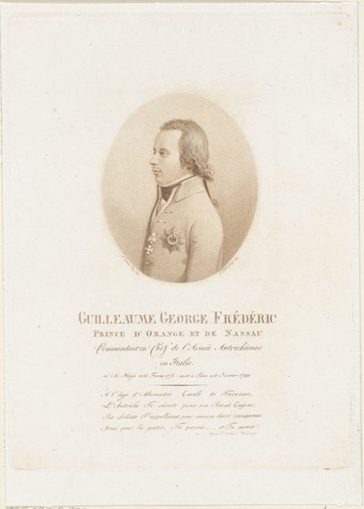 Portrait of Frederick, Prince of Orange-Nassau by Johann Friedrich Bolt