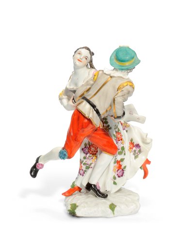 Meissen group of Tyrolean dancers by Johann Friedrich Eberlein