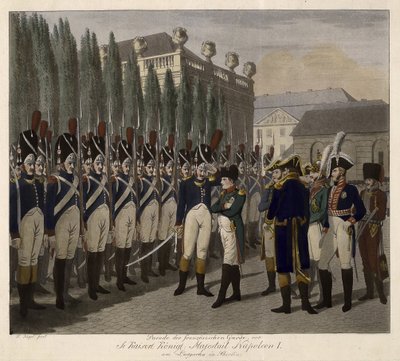 Parade of the French Guards at the Lustgarten in Berlin on 1806 by Johann Friedrich Jügel