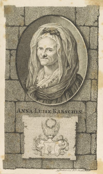 Portrait of Anna Louisa Karsch by Johann Friedrich Krethlow