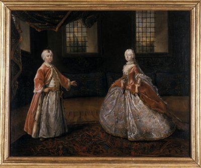 Portrait of Duke Friedrich III of Saxe-Gotha-Altenburg and Duchess Luise-Dorothee by Johann Friedrich Loeber