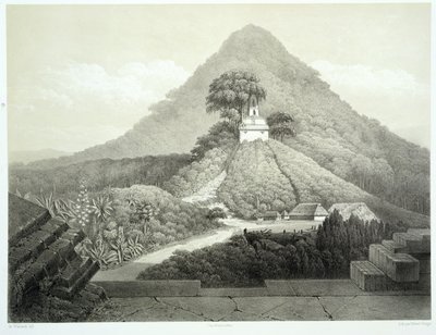 Picturesque View at the Temple of the Cross, Palenque, Plate 20 from 