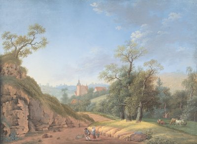 Peasant Family in a Landscape by Johann Friedrich Nagel