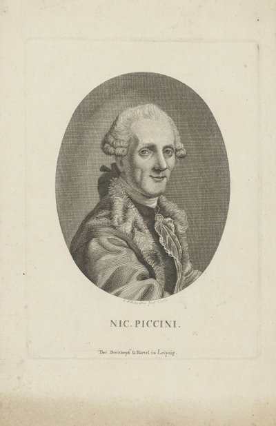 Portrait of the composer Niccolò Piccinni 1728-1800, c. 1790 by Johann Friedrich Schröter