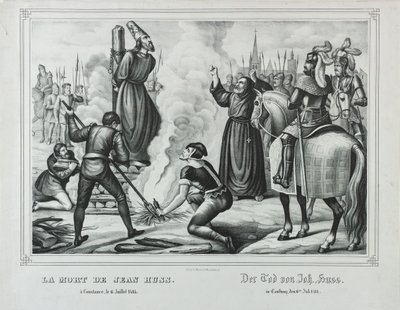 The Death of Jan Hus in Constance by Johann Friedrich Wentzel