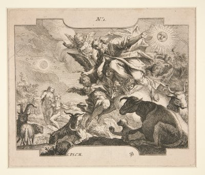 The Creation (?) by Johann Georg Bergmuller