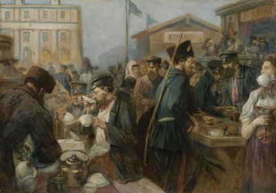 The Meal in Saint Petersburg by Johann Georg Christian Urlaub
