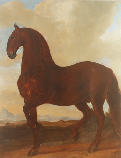 The Bay Stallion at the Eisgruber Stud by Johann Georg Hamilton