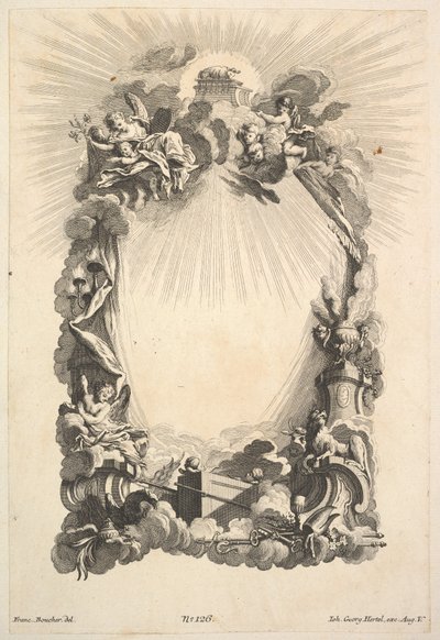 The Ark of the Covenant, from Book of Cartouches, mid-18th century by Johann Georg Hertel