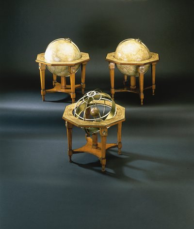 A Rare 18th Century Globe Triplet, Nuremberg by Johann Georg Klinger