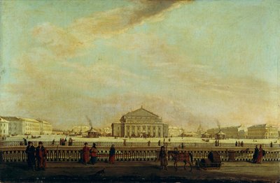 The St. Petersburg Imperial Bolshoi Kamenny Theatre by Johann Georg Mayr