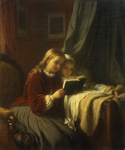 The Bedtime Story by Johann Georg Meyer