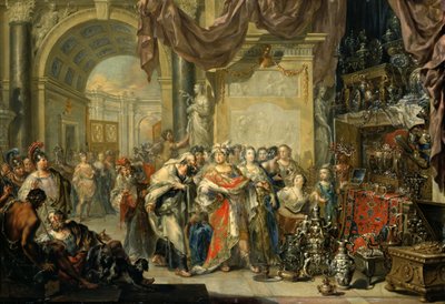 Croesus and Solon by Johann Georg Platzer