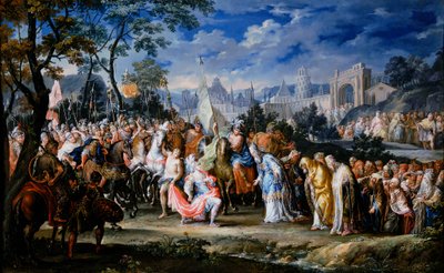 Entry of Alexander the Great into Babylon, 331 BC by Johann Georg Platzer