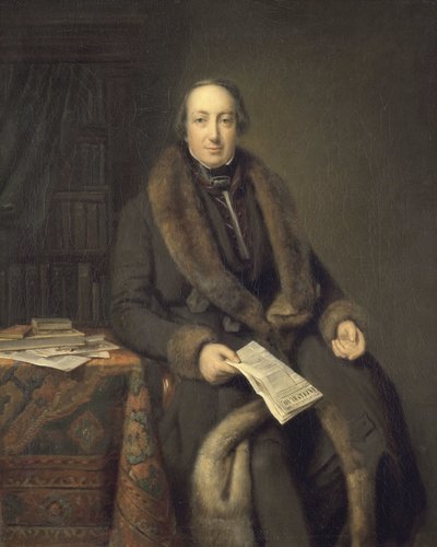 Pieter Arnold Diederichs (1804-74), Bookseller in Amsterdam and Founder of the Algemeen Handelsblad in 1828 by Johann Georg Schwartze (attributed to)