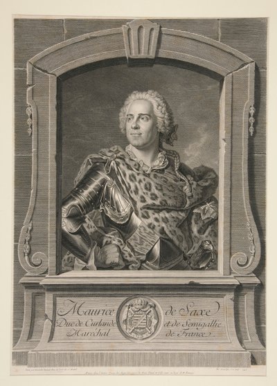 Maurice de Saxe, Duke of Courland and Semigallia, Marshal of France by Johann Georg Wille