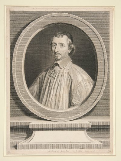 Portrait of Antoine de Singlin by Johann Georg Wille