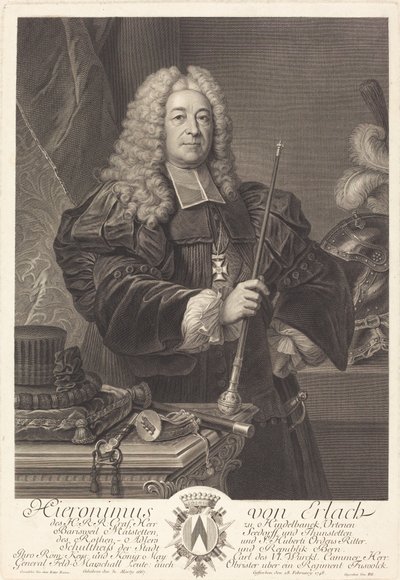 Johann von Erlach by Johann Georg Wille after Carlo Francesco Rusca, Cavalier
