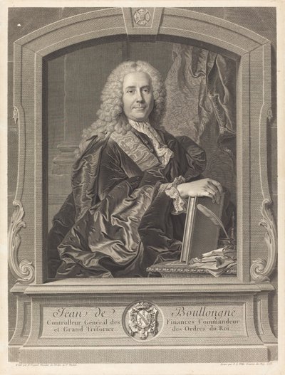 Jean de Boullongne by Johann Georg Wille after Hyacinthe Rigaud