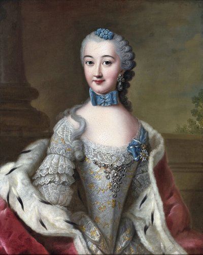 Duchess Marie Sophie Wilhelmine of Württemberg-Oels by Johann Georg Ziesenis