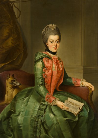 Portrait of Princess Frederika Sophia Wilhelmina (1751-1820), c.1768-1769 by Johann Georg Ziesenis