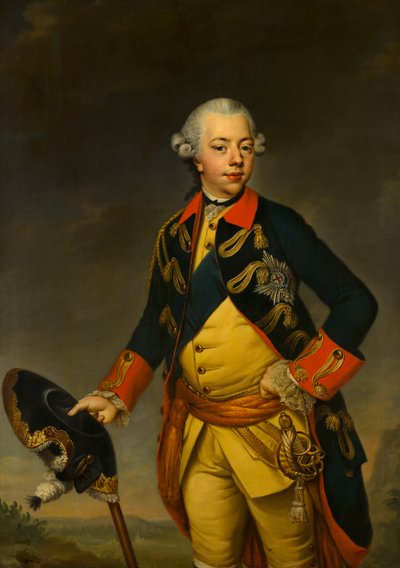 Portrait of Stadholder William V by Johann Georg Ziesenis
