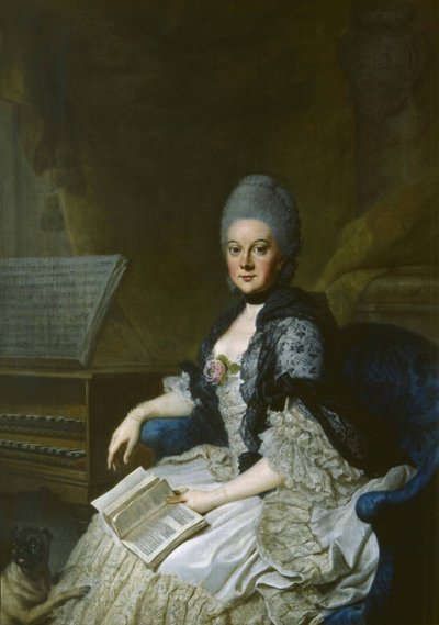 Duchess Anna Amalia of Brunswick-Wolfenbüttel by Johann Georg Ziesenis the Younger