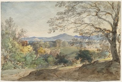 A View across the Inn Valley to the Alps and Neubeuern, c. 1790 by Johann Georg von Dillis