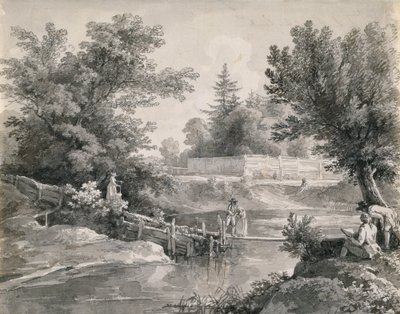 At Hirschanger in the English Garden by Johann Georg von Dillis