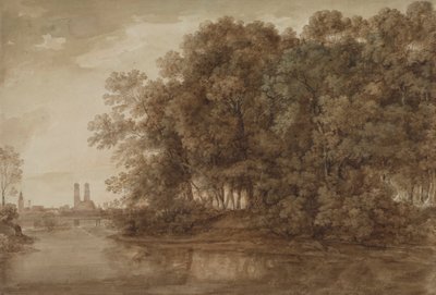 View of Munich from Prater Island by Johann Georg von Dillis