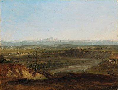The Lech Valley with a View of the Zugspitze by Johann Georg von Dillis