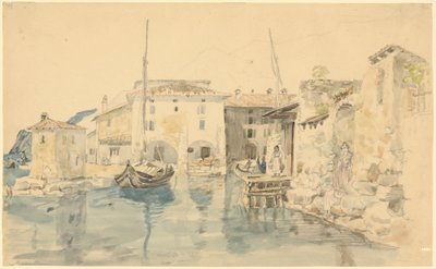 Italian Harbour by Johann Georg von Dillis