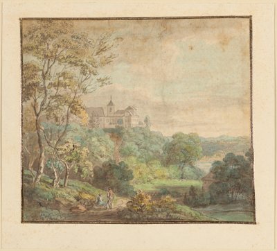 Landscape with Castle by Johann Georg von Dillis