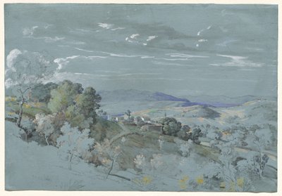 The Hills of Umbria near Perugia by Johann Georg von Dillis