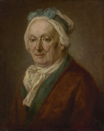 Portrait of a Man with Nightcap by Johann Georg von Edlinger