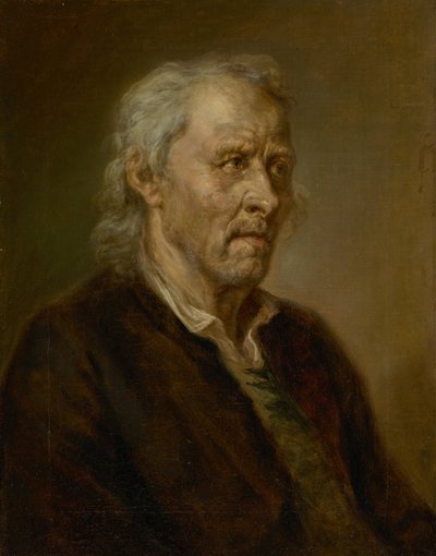 Portrait of an Old Man with White Hair by Johann Georg von Edlinger