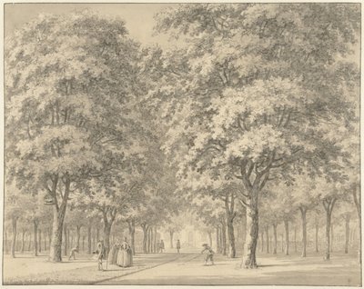 The Driveway of an Estate (Velserbeek?) by Johann Goll van Frankenstein (I)