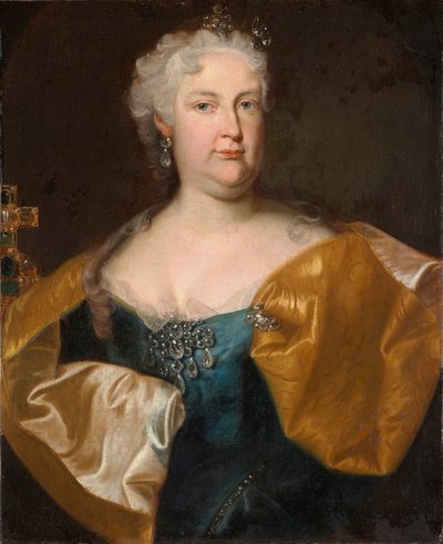 Portrait of Empress Elisabeth Christine of Brunswick by Johann-Gottfried Auerbach
