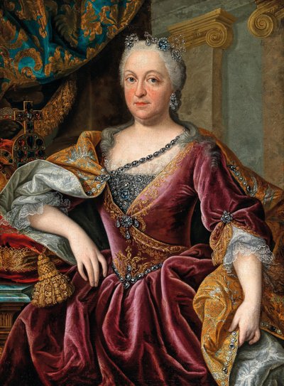 Portrait of Maria Amalia of Austria, Holy Roman Empress by Johann Gottfried Auerbach