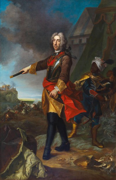 Portrait of Prince Eugene of Savoy by Johann Gottfried Auerbach