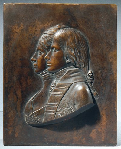 Friedrich Wilhelm III as Crown Prince with Wife Luise of Mecklenburg-Strelitz by Johann Gottfried Schadow