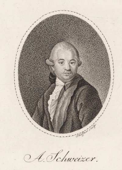 Portrait of Anton Schweitzer by Johann Gottfried Scheffner